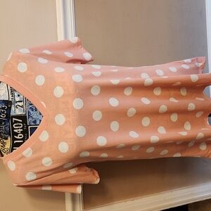 LuLaRoe Peach V-Neck Top